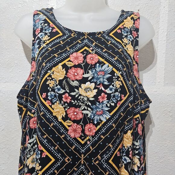 Maurices Floral Print Sleeveless Midi Dress - Picture 2 of 9